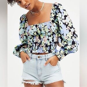 Free People Ariana Printed Crop Top